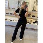 Blusa Youbasic em Viscose Decote Redondo Preto 