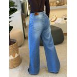 Calça Animale Jeans Pantalona Escura Resinada 0602