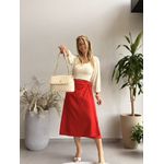 Saia Linho Essencial Vermelho 2708