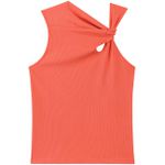 Blusa Lez a Lez Com Torção E Recorte Salmão 1710 