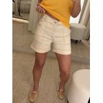 Shorts Lez a Lez Mom De Cintura Alta Em Sarja E Linho 2309