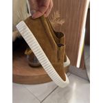 Tênis Kicks Slip On Couro Marrom 1402 
