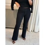 Calça Vanews Em Ponto Roma Preto