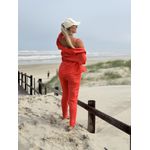 Camisa Lisa Em Linho 100% Italiano Coral