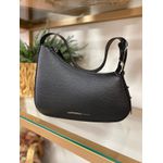 Bolsa Pequena Baguete Assimétrica Preto