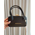 Bolsa Morena Rosa Clutch Com Alça De Mão Preto