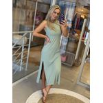 Vestido Youbasic Canelado Zurique Verde Fiji 1909