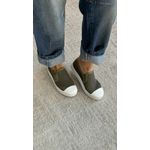 Tênis Carrano Slip On Kicks Tela Verde Sage 2808
