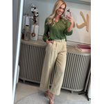 Camisa Lez a Lez Com Mangas 3/4 Com Elásticos Verde 3107