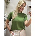 Blusa Lez a Lez Com Bordado Verde 0508 