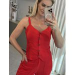 Regata Linho Essencial Vermelho 2208