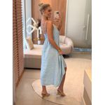 Vestido MS 100% Linho Italiano Mullet Azul Claro 1911