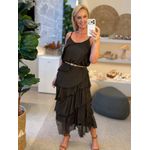 Vestido Ms Seda Marrom 0701 