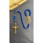 Rosario Azul Marinho - Nossa Senhora Dourada 