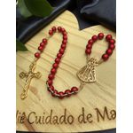 Rosario Compacto - Vermelho - Nossa Senhora