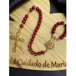 Rosario Compacto - Vermelho - Nossa Senhora