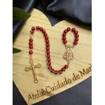 Rosario Compacto - Vermelho - Nossa Senhora