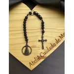 Terço compacto - Medalha Nossa Senhora - Ouro Velho Preto