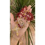 Terço Nossa Senhora Cravejada - Vermelho