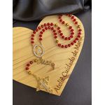 Terço Nossa Senhora Cravejada - Vermelho