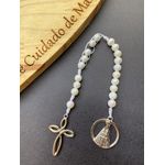 Terço Compacto - Pinjente de Nossa Senhora Prata 