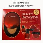 TIRTIR RED CUSHION 18G + MASK FIT RED FOUNDATION MINI + SOFT SHELL CUSHION PUFF SET