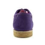 Outlet Sapato London Feminino couro roxo, solado crepe látex e palmilha anatômica.