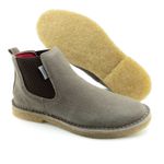 Bota Chelsea Masculina couro camurça rato, solado látex palmilha anatômica.