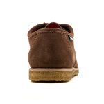 Sapato London Clássico em couro chocolate, solado crepe em látex e palmilha anatômica.