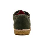 Outlet Sapato London Clássico em couro verde musgo solado crepe em borracha látex.