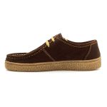 Sapato London Sport couro chocolate, solado borracha âmbar e palmilha anatômica.