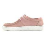 Sapato London Sport couro rosa claro, sola borracha e palmilha anatômica.