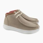 Sapato Masculino London Ultralight em couro taupe com solado em E.V.A.
