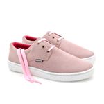 Outlet Sapato SafariSport couro rosa claro, solado borracha e palmilha anatômica.