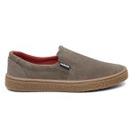 Sapato Slip-On couro rato, solado borracha ambar e palmilha anatômica.