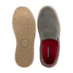Sapato Slip-On couro rato, solado borracha ambar e palmilha anatômica.