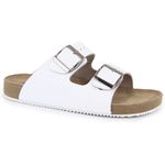 Sandália Birken Masculina Em Couro Floater Branco