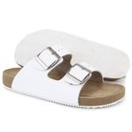 Sandália Birken Masculina Em Couro Floater Branco