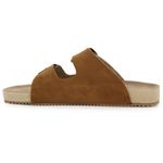 Sandália Birken Masculina Em Couro Nobuck Terra