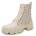 Coturno Tratorado Feminino Off White