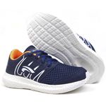 Tênis Flex Confort Infantil Azul Laranja