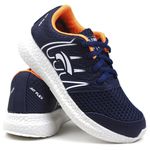 Tênis Flex Confort Infantil Azul Laranja