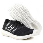 Tênis Flex Confort Infantil Preto Branco