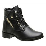 BOTA MONTARIA CANO CURTO SINTÉTICO PRETO