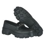 Mocassim Tratorado Blogueira Preto
