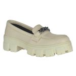 Mocassim Tratorado Blogueira Off White