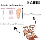 Sandália Damers Feminina Salto e BIco Fino Canela