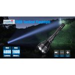 Lanterna Profissional tática T90R FBI Militar 4800 lumens 1600 mts