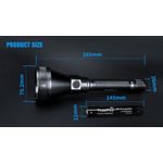 Lanterna Profissional tática T90R FBI Militar 4800 lumens 1600 mts