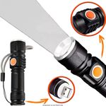 Mini Lanterna Profissional Tática Led T6 Recarregavel Usb